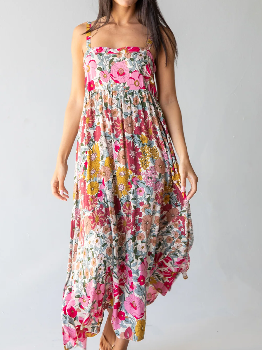 Sophie™ – Boho Maxikleid aus Baumwolle