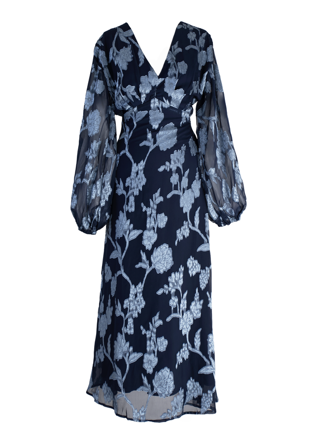 Aveline™ – Maxikleid mit Pink Splash Muster