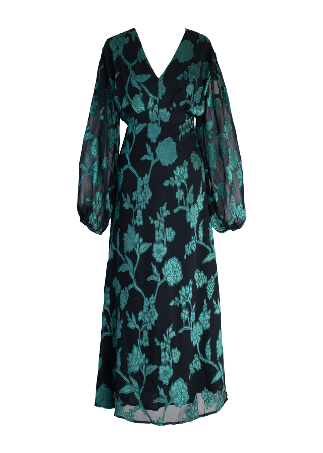 Aveline™ – Maxikleid mit Pink Splash Muster