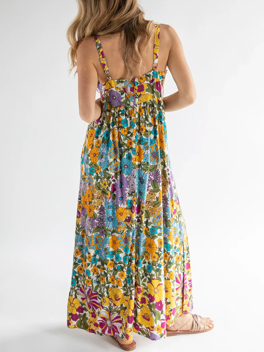Sophie™ – Boho Maxikleid aus Baumwolle