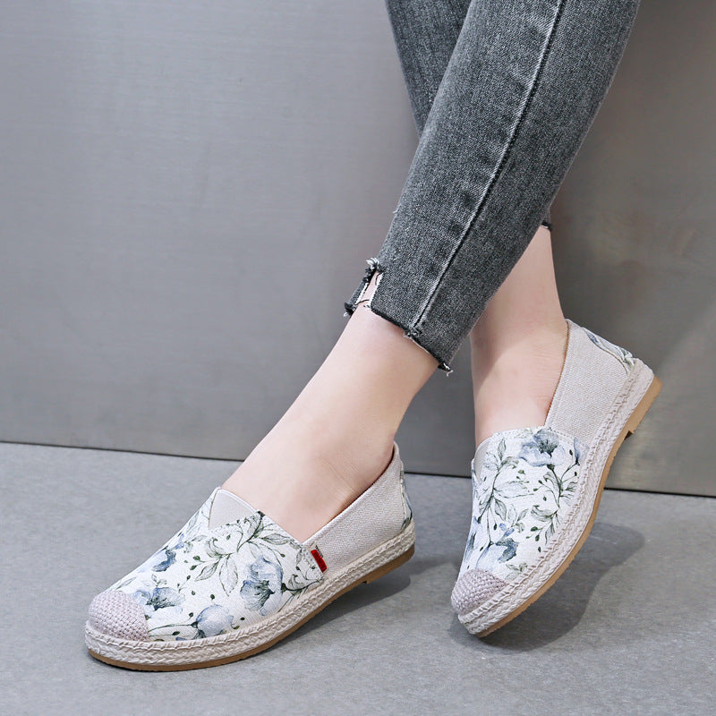 Lorine™ - Loafers aus geblümtem Canvas