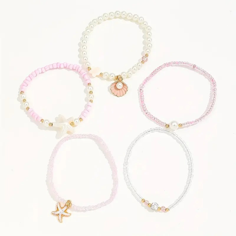 Perlen Armband Set | Gemeinsam gegen Brustkrebs