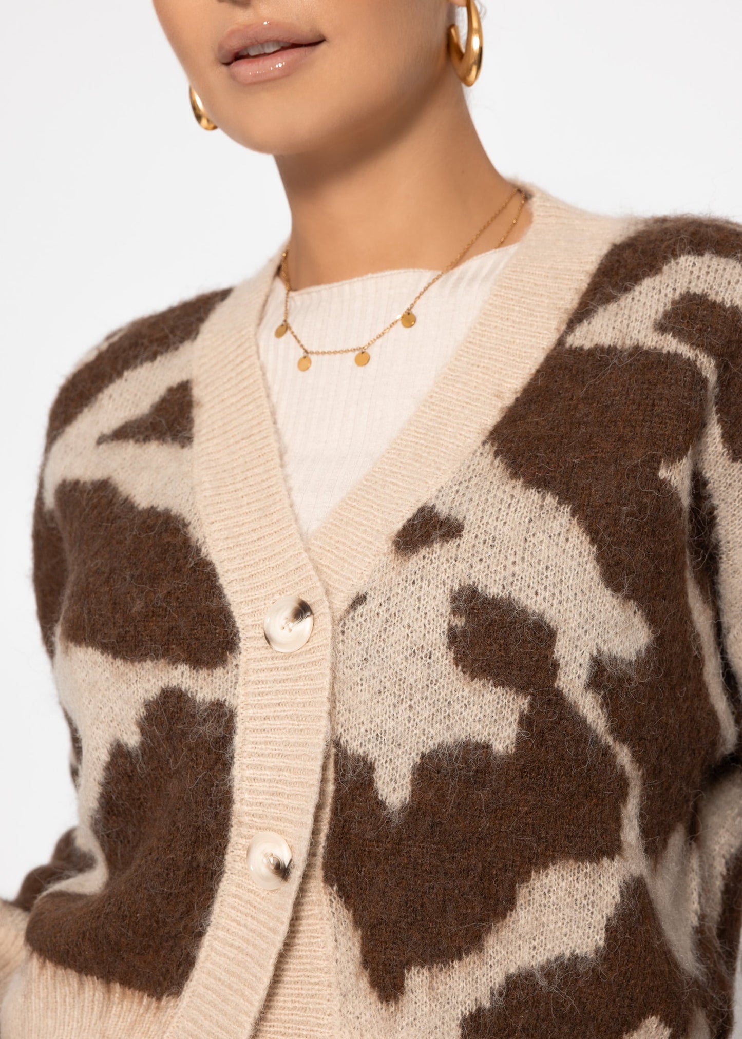Milena™ – Strickjacke mit wildem Muster
