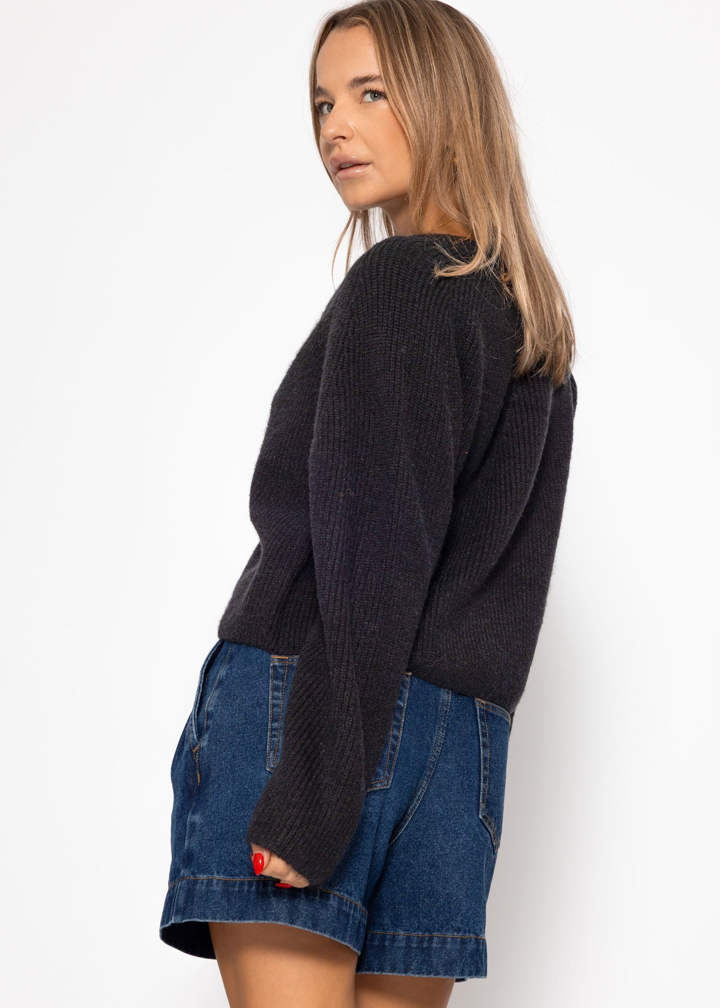 Noemie™ – Dunkler eleganter Cardigan