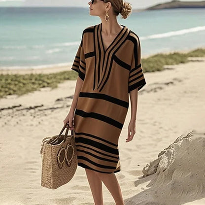 Claribel™ – Gestreiftes Strand-Kaftan-Kleid