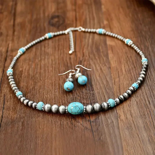 Retro Türkises Halsband | Gemeinsam gegen Diabetes