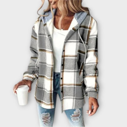 Greta™ – Kariertes Kapuzenjacke