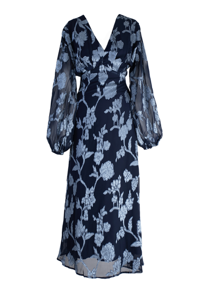 Aveline™ – Maxikleid mit Pink Splash Muster