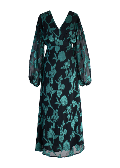 Aveline™ – Maxikleid mit Pink Splash Muster