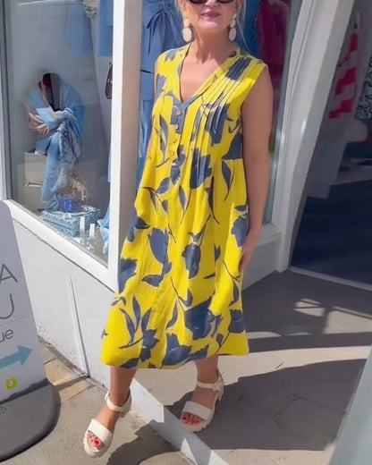 Anele™ - Ärmelloses Kleid mit Knöpfen