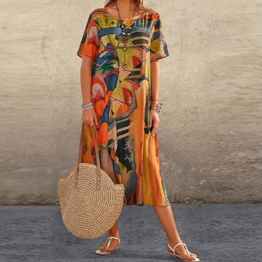 Virella™ - Abstraktes Sommerkleid