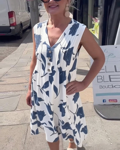 Anele™ - Ärmelloses Kleid mit Knöpfen