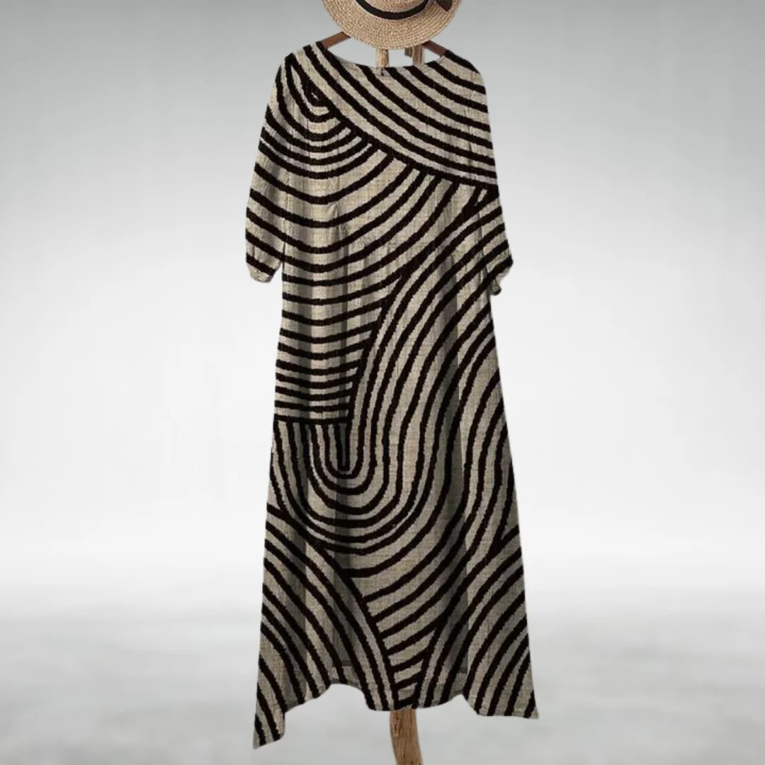 Geraldine™ - Stilvolles Kleid mit V-Ausschnitt