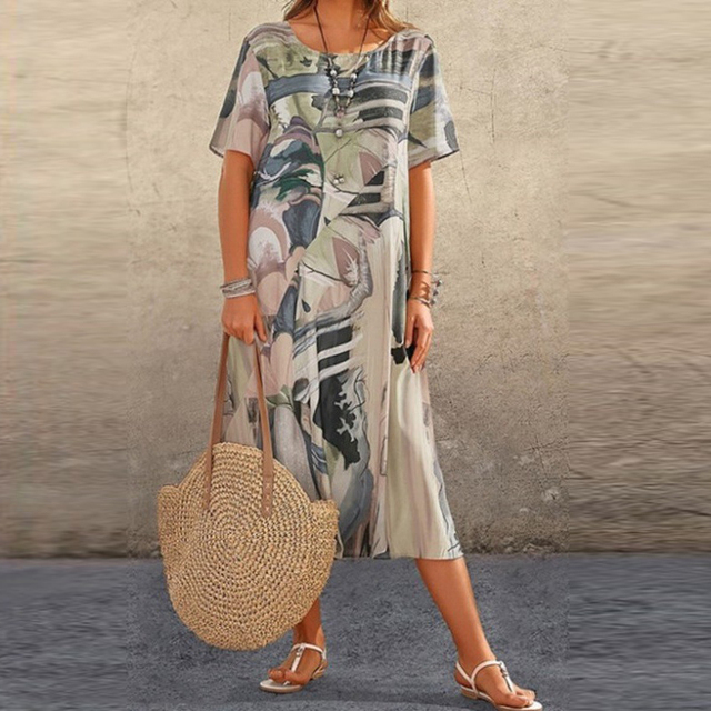 Virella™ - Abstraktes Sommerkleid