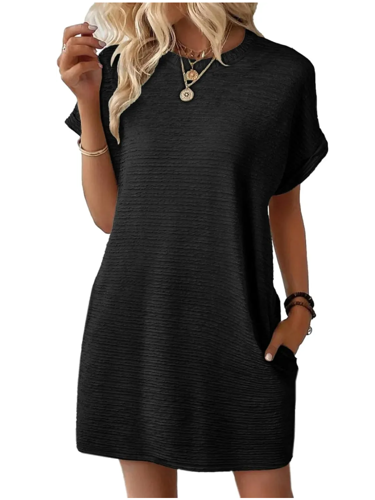 Wenna™ – Sommerliches Damen T-Shirt-Kleid mit Taschen