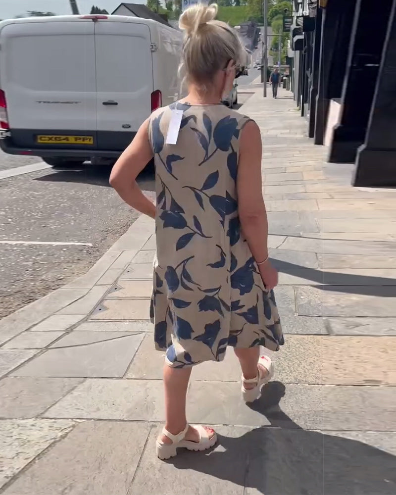 Anele™ - Ärmelloses Kleid mit Knöpfen
