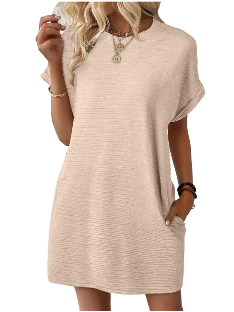 Wenna™ – Sommerliches Damen T-Shirt-Kleid mit Taschen