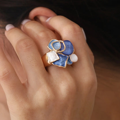 Glanzender Ring mit abstrakten Vorbildern | Gemeinsam gegen Diabetes