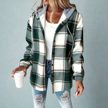 Greta™ – Kariertes Kapuzenjacke