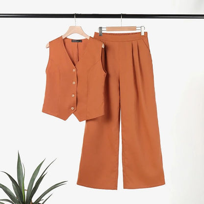 Amelia™ – Leinen Zweiteiliges Set