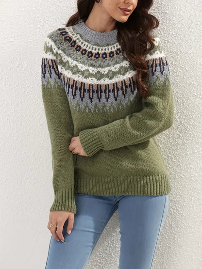 Anja™ Gemusterter Strickpullover