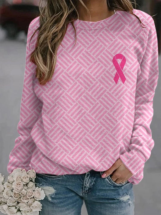Hoffnungsschleifen Sweatshirt | Gemeinsam gegen Brustkrebs