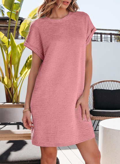 Wenna™ – Sommerliches Damen T-Shirt-Kleid mit Taschen