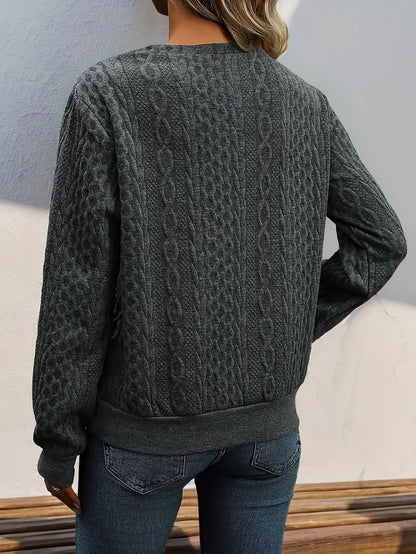 Anneliese™ Knopf Strickpullover