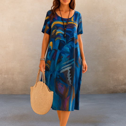 Annies™ - Bequemes geblümtes Kleid für Frauen