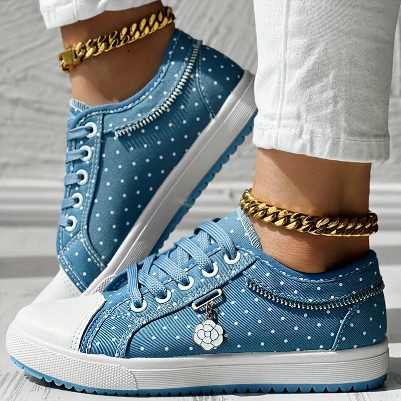 Lara™ – Damen-Sneaker aus Mesh mit Blumenmuster für die Freizeit