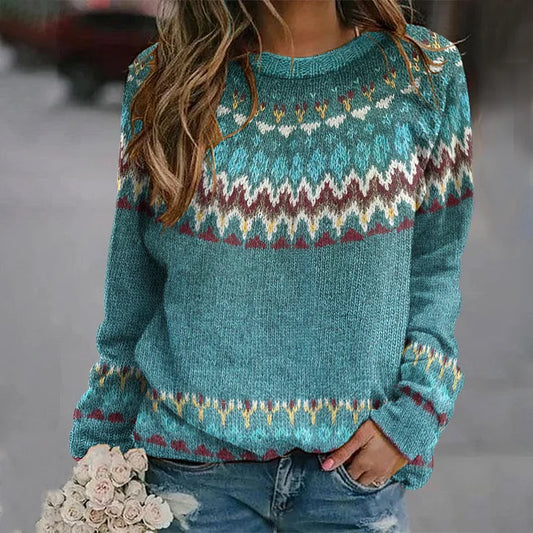 Friederike™ Gemusterter Strickpullover