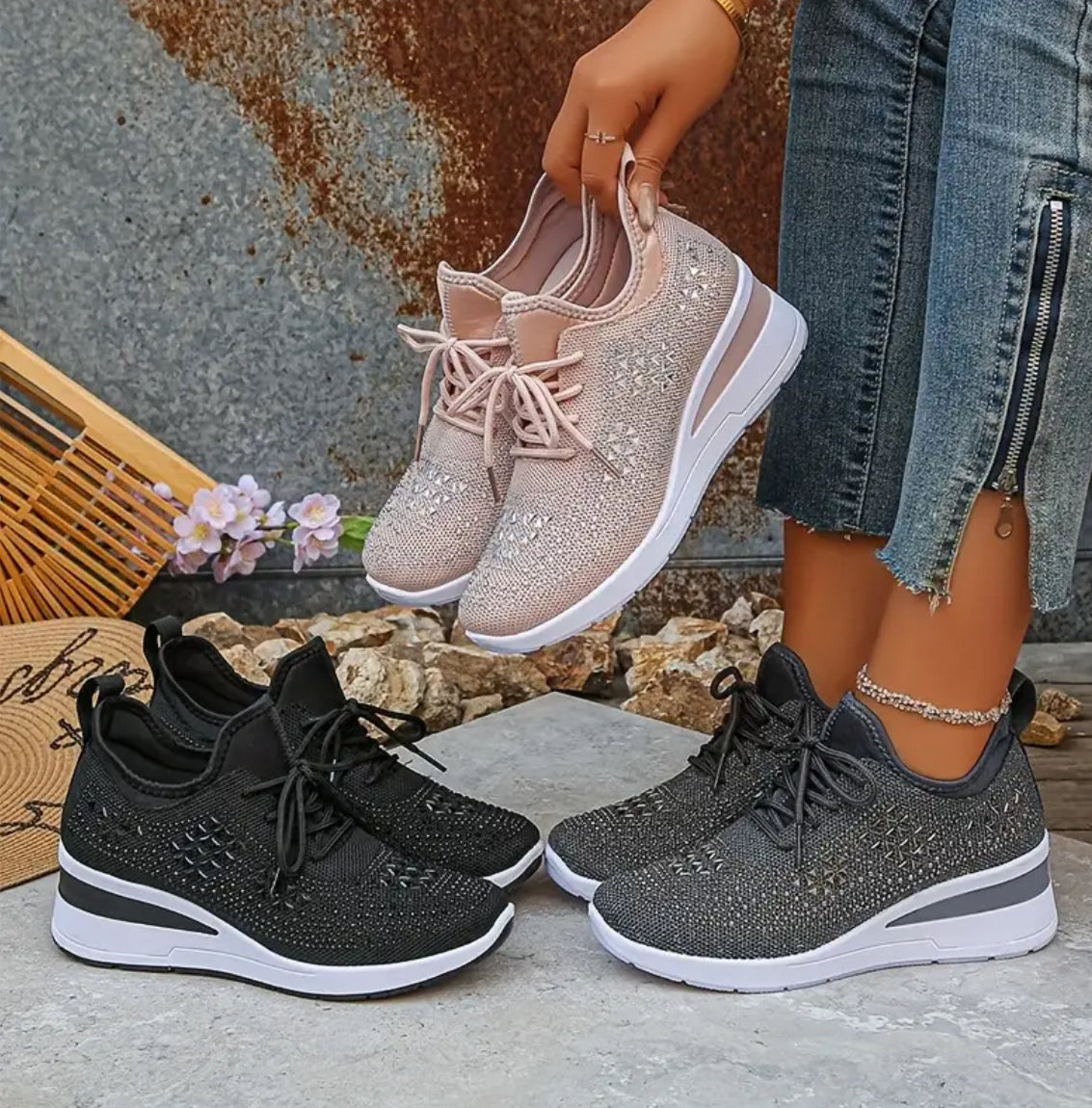 Jane™ – Damen-Schnürsneaker mit dicker Sohle
