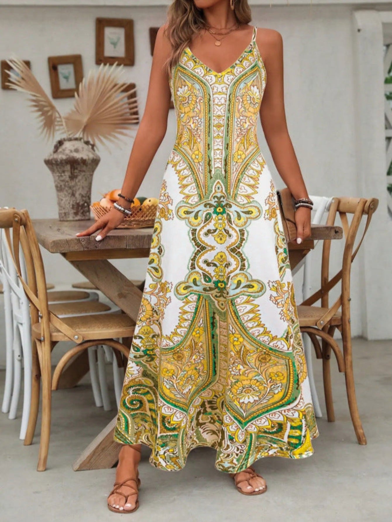 Jayzhel™ – Schickes ärmelloses Maxikleid mit Trägern für den Sommer
