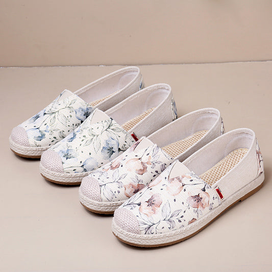 Lorine™ - Loafers aus geblümtem Canvas