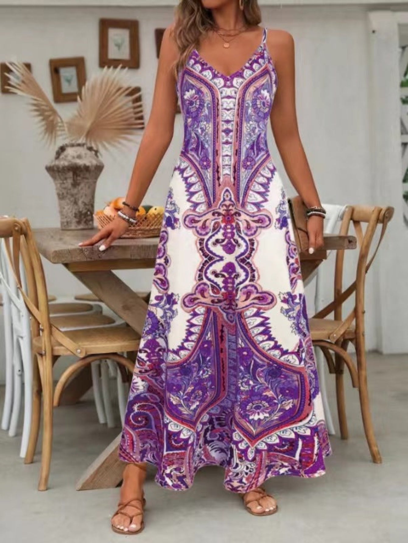 Jayzhel™ – Schickes ärmelloses Maxikleid mit Trägern für den Sommer