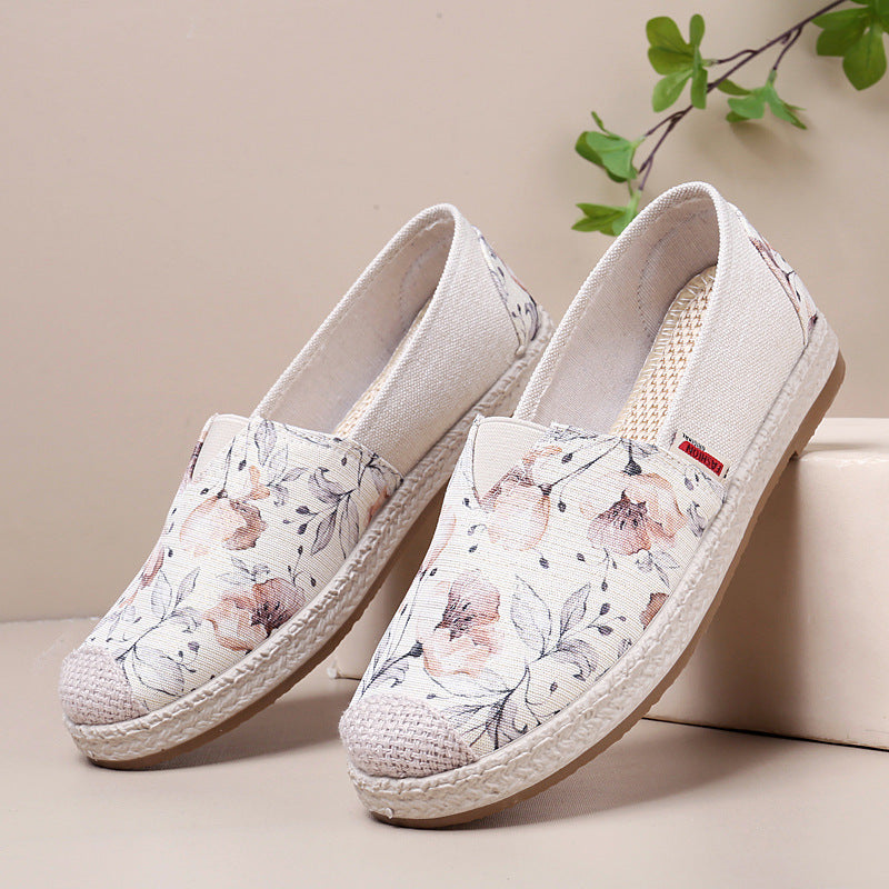 Lorine™ - Loafers aus geblümtem Canvas