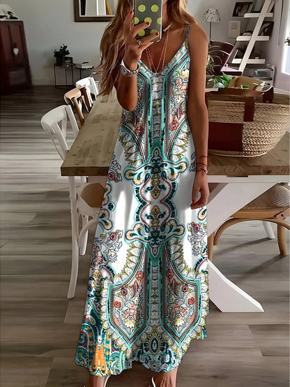 Jayzhel™ – Schickes ärmelloses Maxikleid mit Trägern für den Sommer