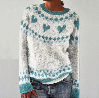 Kerstin™ Herz Strickpullover