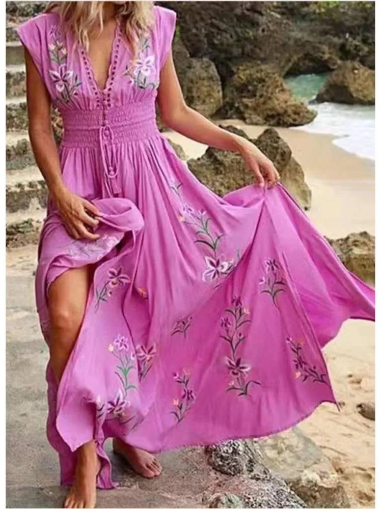 Zowie™ – Besticktes Maxikleid für Damen