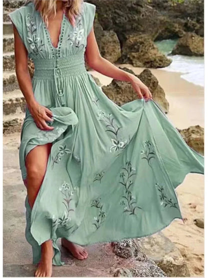 Zowie™ – Besticktes Maxikleid für Damen