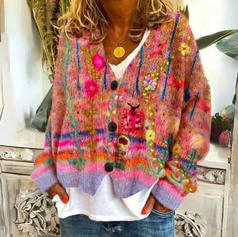 Franka™ – Gemusterte Strickjacke