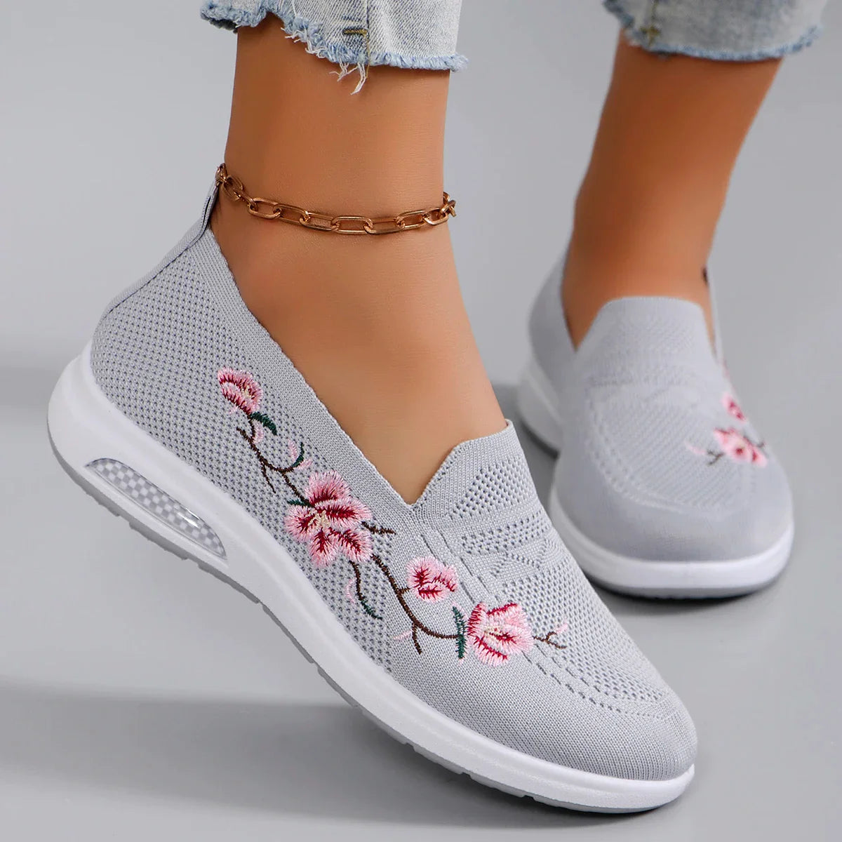 Mireille™ - Floral Komfort Turnschuhe