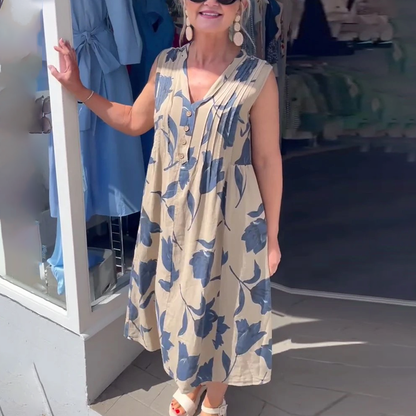 Anele™ - Ärmelloses Kleid mit Knöpfen