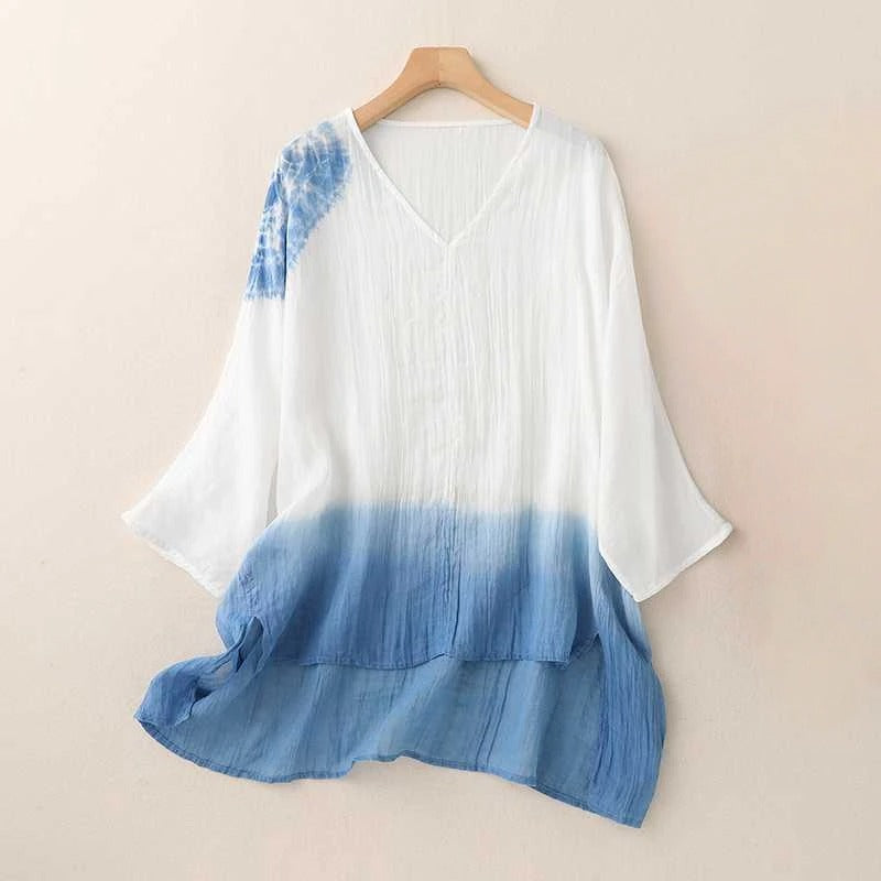 Azura™ – Ombre-Bluse im Boho-Stil