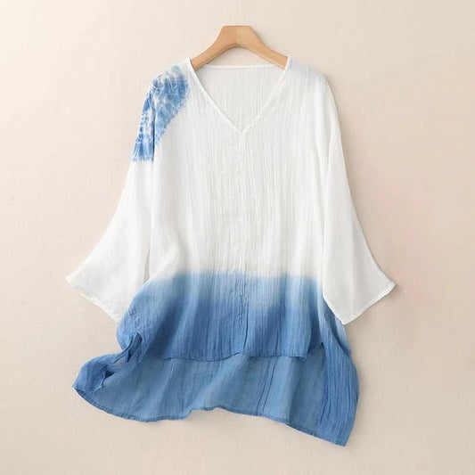 Azura™ – Ombre-Bluse im Boho-Stil