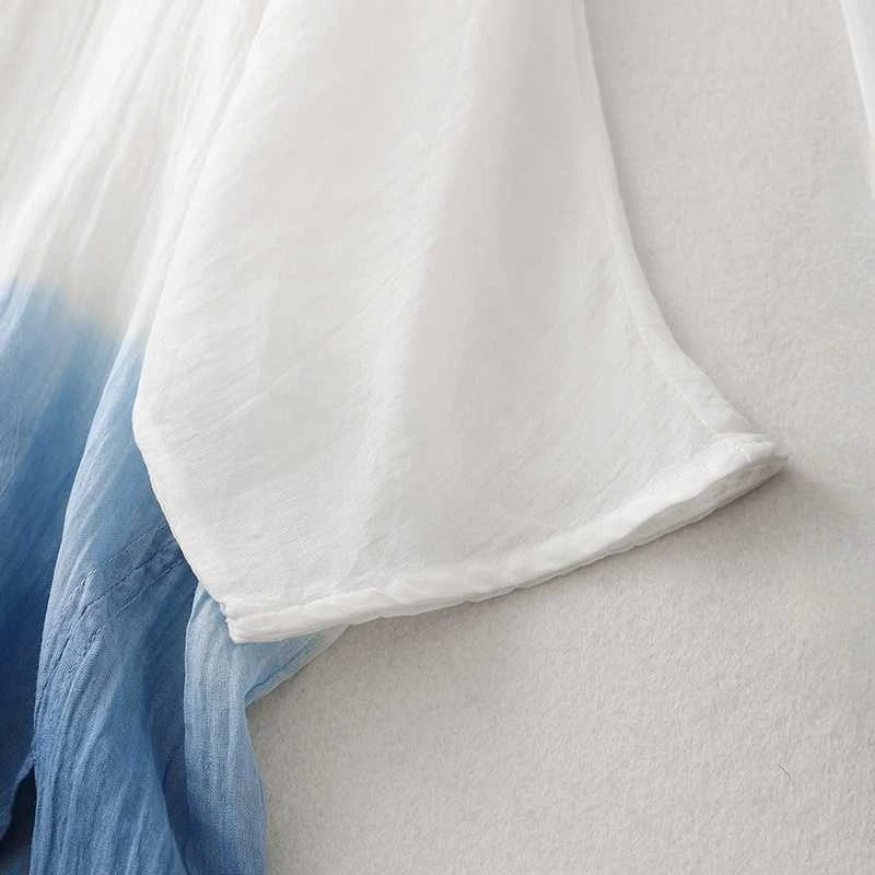 Azura™ – Ombre-Bluse im Boho-Stil