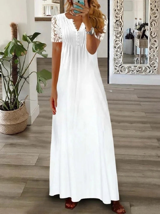 Elian™ – Blumiges Spitzenkleid