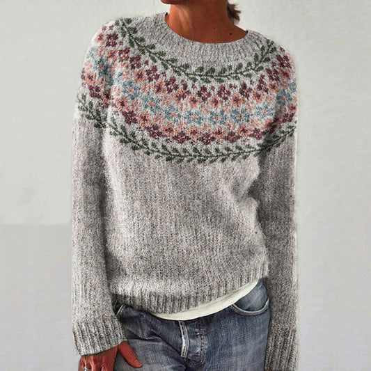 Gudrun™ Gemusterter Strickpullove