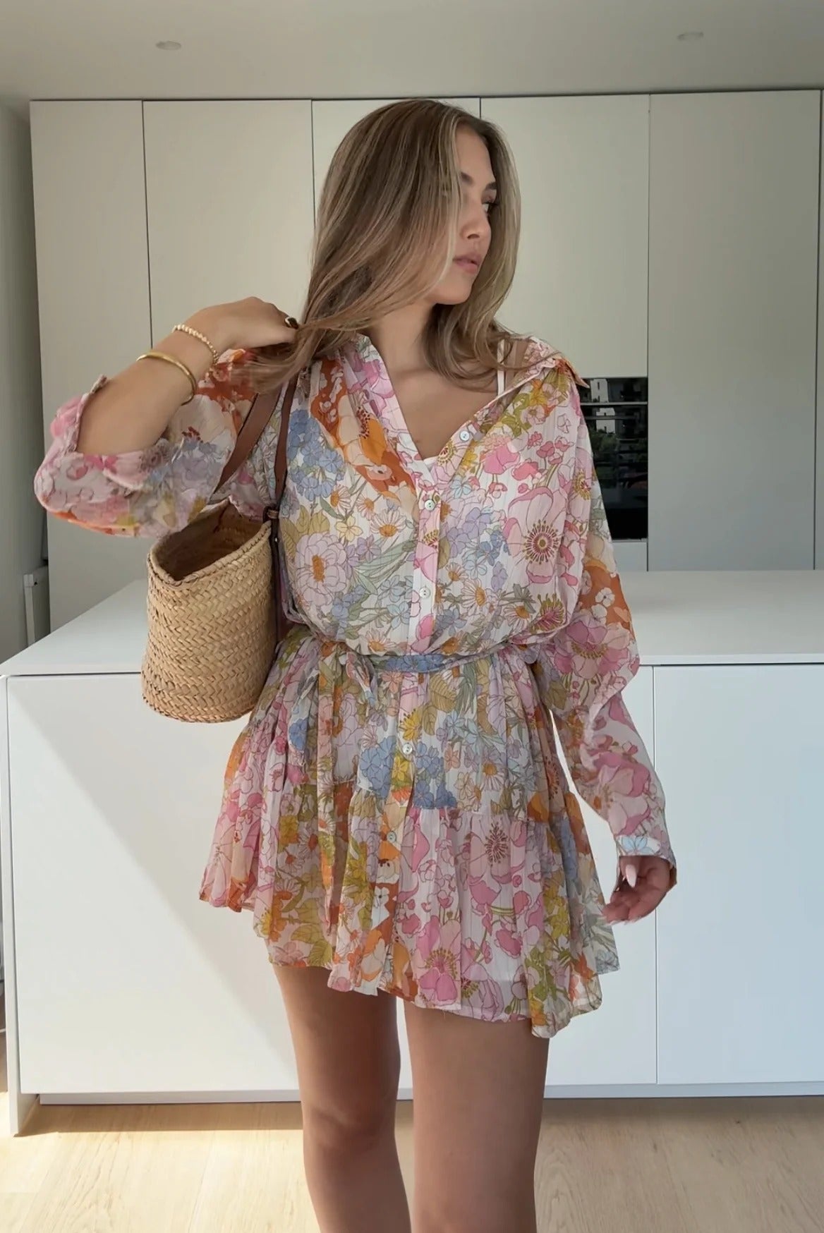 Charlot™ - Vintage Blumen Kleid