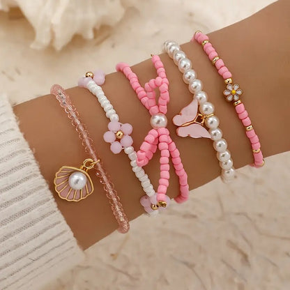 Perlen Armband Set | Gemeinsam gegen Brustkrebs